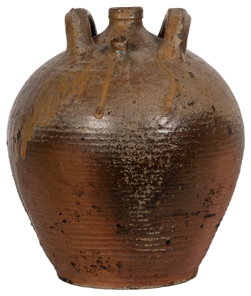  [STUDIO CERAMIC] Water Vessel. Glazed stoneware. Not dated....