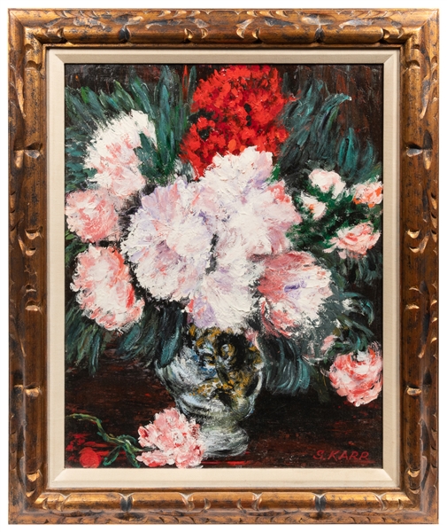  KARR, S. [20th century]. Floral Still Life in Vase. [20th c...