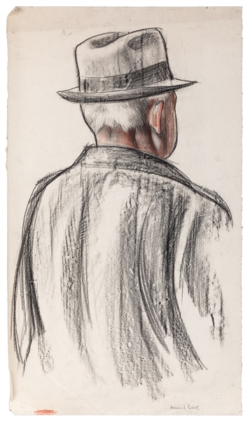  COOK, Howard N. (American, 1901-1980). Back of a Man. [Ca. ...