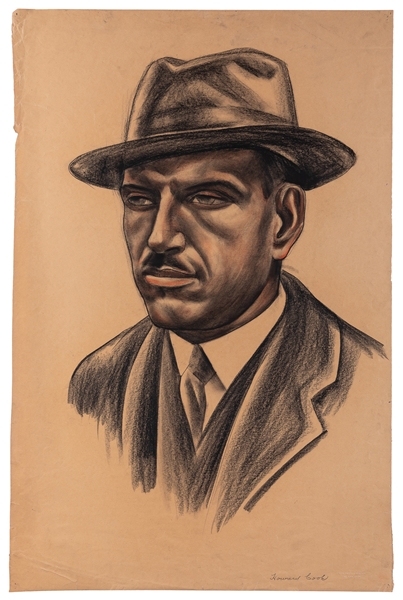  COOK, Howard N. (American, 1901-1980). Portrait of Edward S...