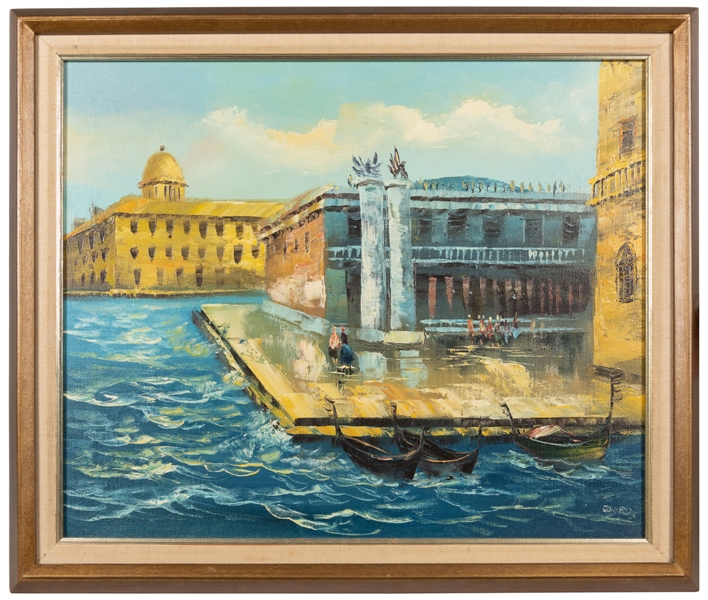  [ARTIST UNKNOWN] Venice Holy Canal. [20th century]. Oil on ...