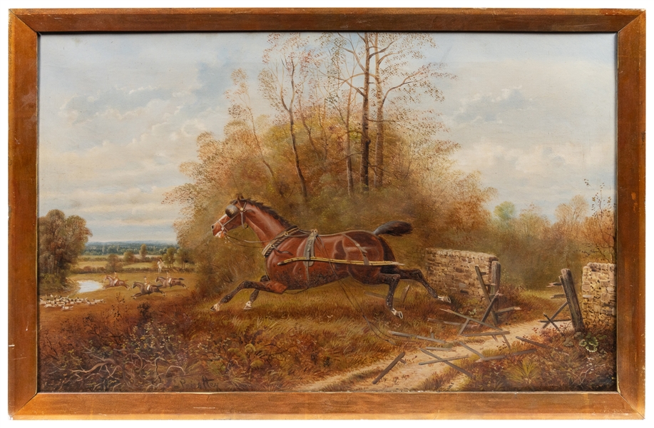  PRIESTLEY, Edward (British, 1820-1880). Runaway Horse. [19t...