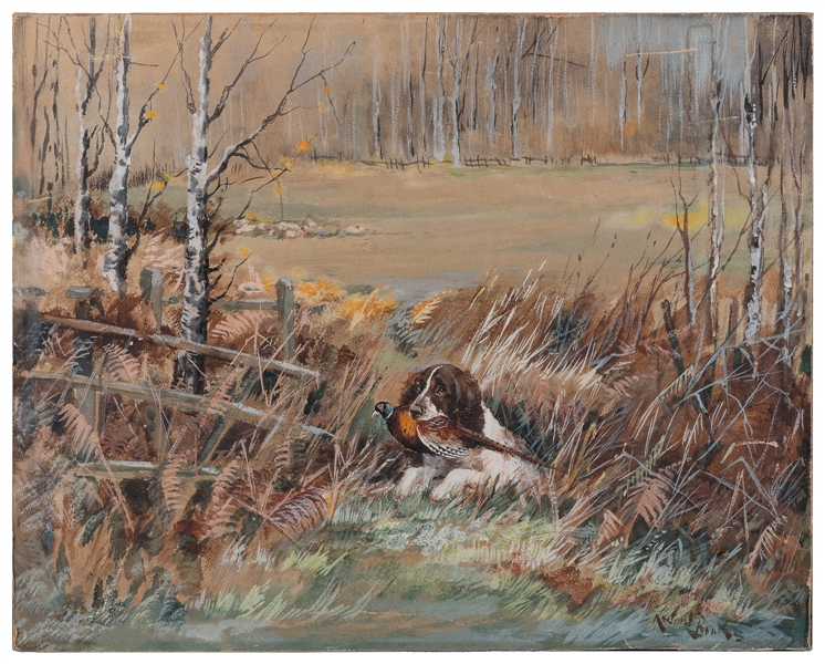  BINKS, Reuben Ward (British, 1880-1950). Hunting Spaniel wi...