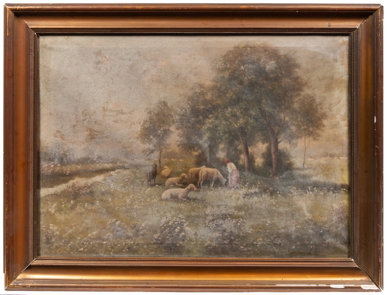  [ARTIST UNKNOWN] [BARBIZON SCHOOL]. Untitled, (Shepherdess ...