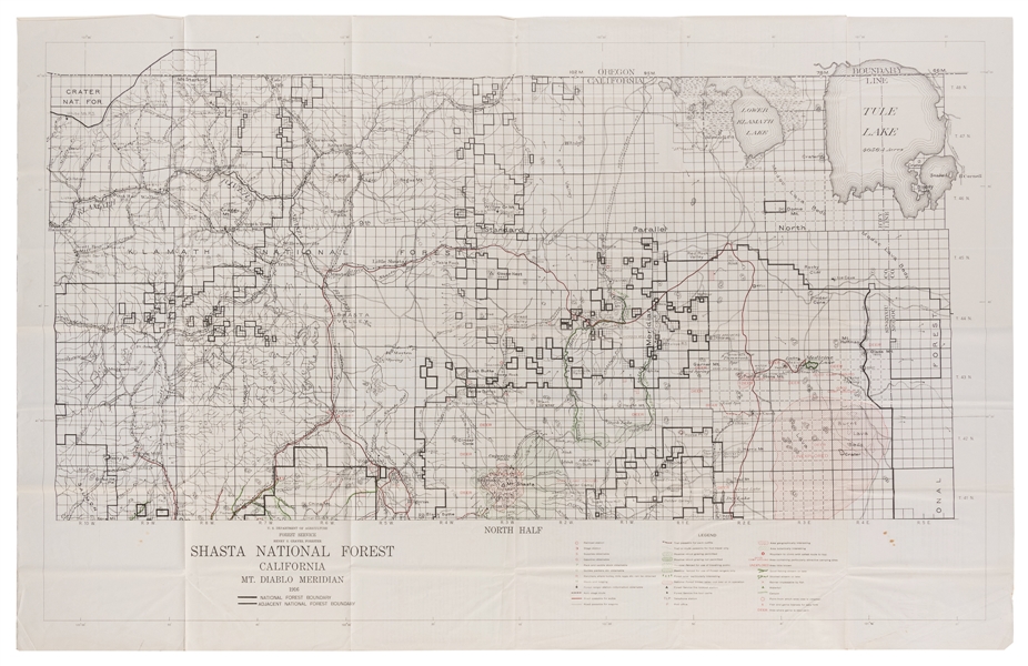  [AMERICAN NATIONAL PARKS]. North Half Shasta National Fores...