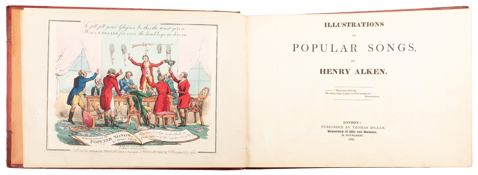  ALKEN, Henry (1785–1851). Illustrations to Popular Songs. L...