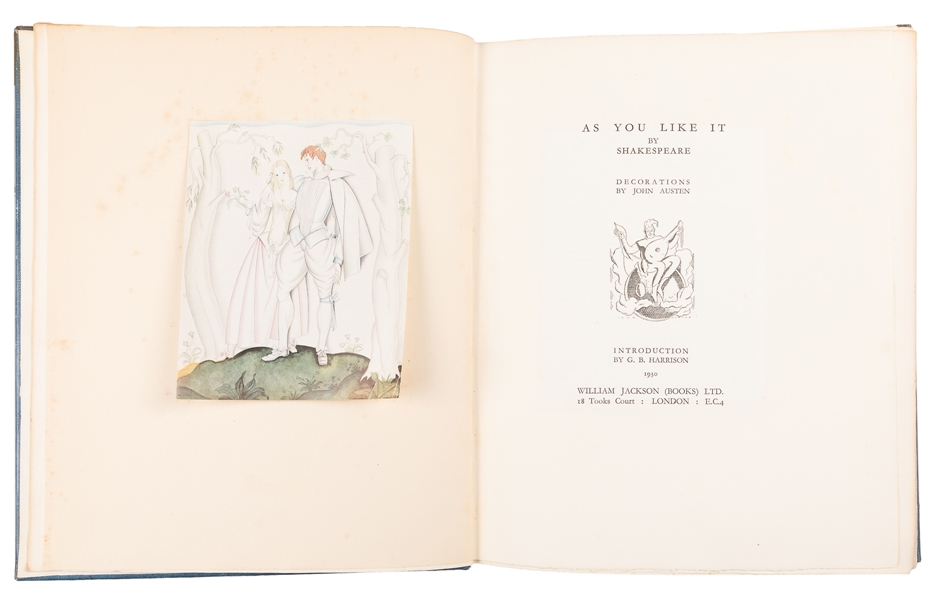  [AUSTEN, John, 1886-1948, illustrator]. SHAKESPEARE, Willia...