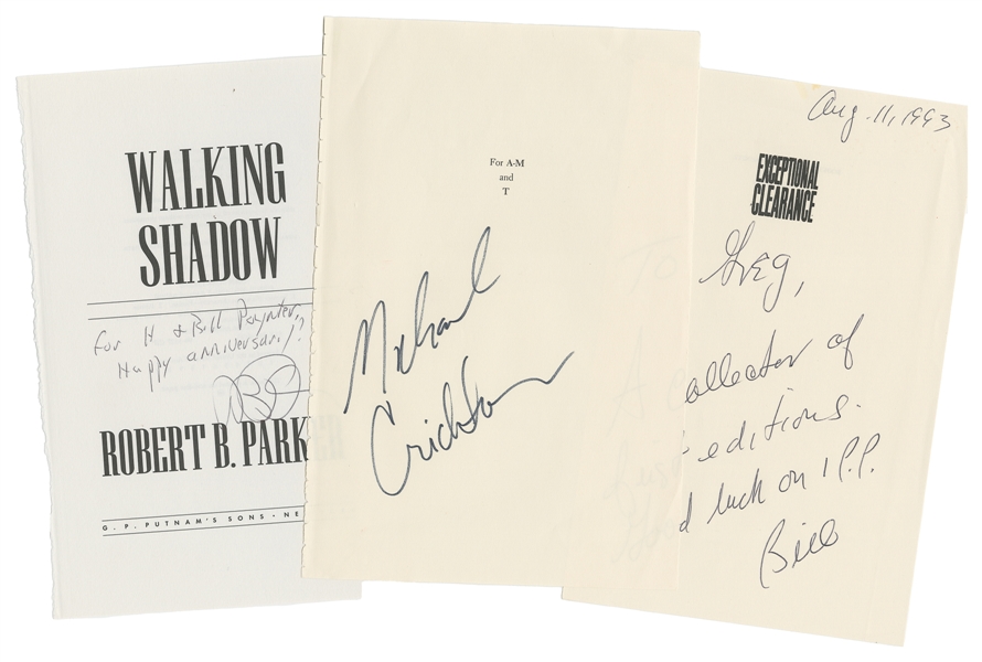  [AUTOGRAPHS AND EPHEMERA]. A group of 12 items signed by au...