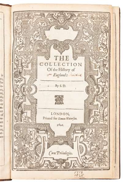  [DANIEL, Samuel (1562-1619)]. The Collection of the History...