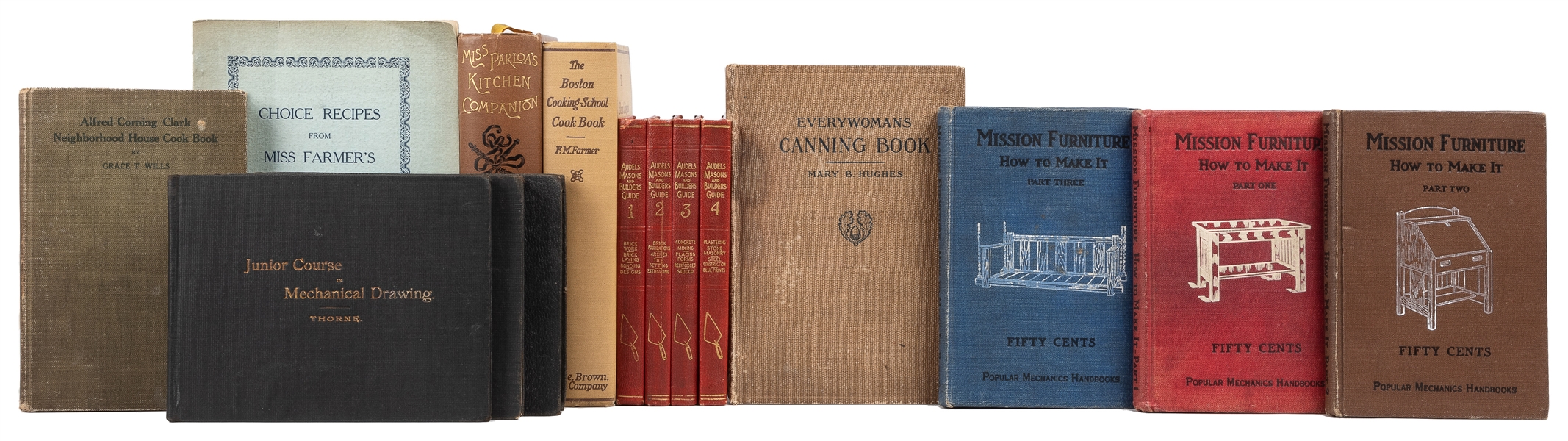  [INSTRUCTIONAL BOOKS]. A group of 15 titles. [V.p., v.d.]. ...