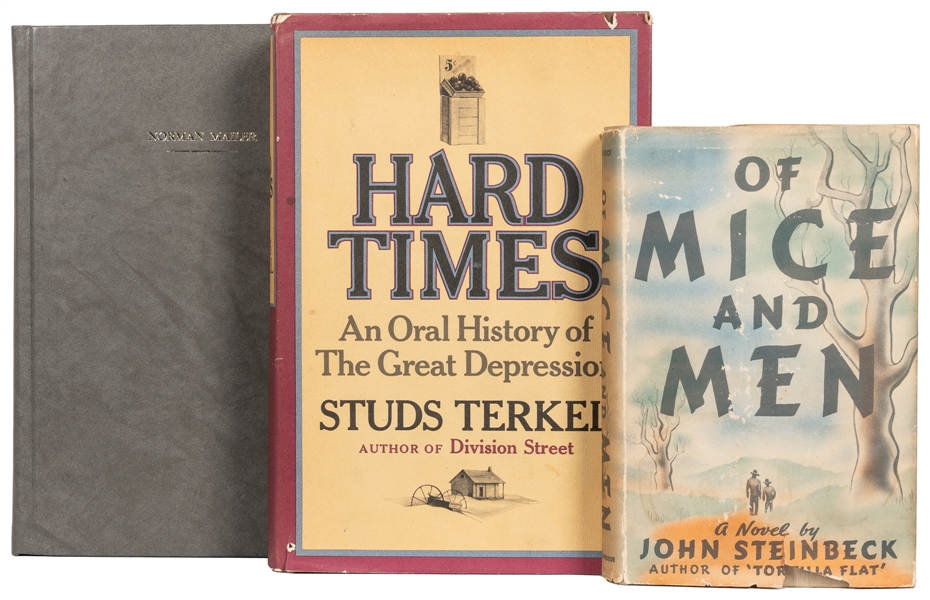  [LITERATURE]. A group of 3 titles, including: STEINBECK, Jo...