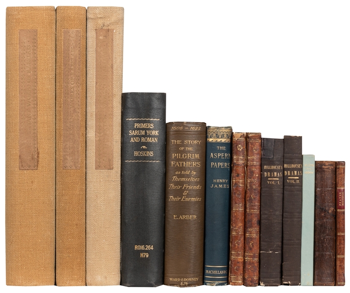  [LITERATURE]. A group of 9 titles in 13 volumes. [V.p., v.d...