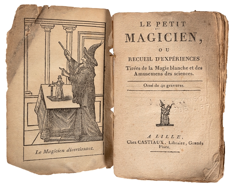  [MAGIC]. Le petit magicien, ou, recueil d’expériences Tirée...