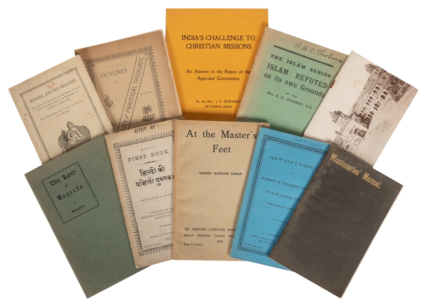  [MISSIONARIES IN INDIA]. A group of 10 pamphlets about spre...