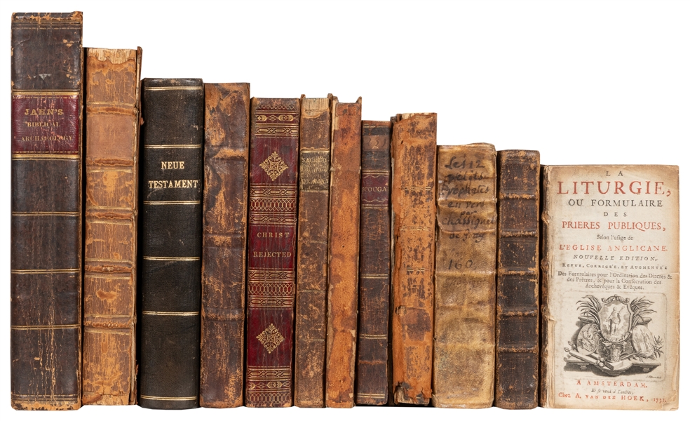  [RELIGION]. A group of 13 antiquarian titles. [V.p., v.d., ...