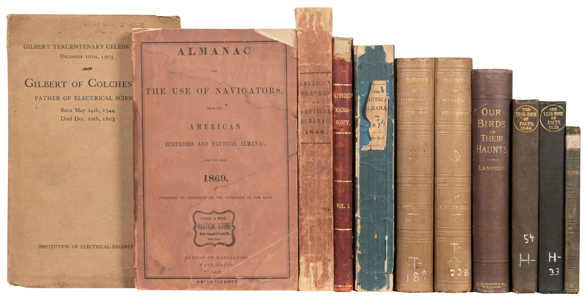  [SCIENCE]. A group of 11 antiquarian titles in 12 volumes. ...