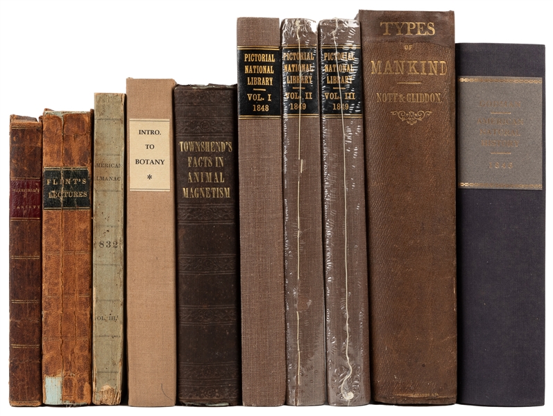  [SCIENCE]. A group of 8 antiquarian titles in 10 volumes. [...