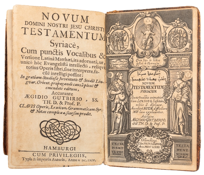  [SYRIAC NEW TESTAMENT]. GUTBIER, Aegidius (1617-1667). Novu...