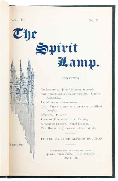  WILDE, Oscar (1854-1900). The House of Judgment [in: The Sp...