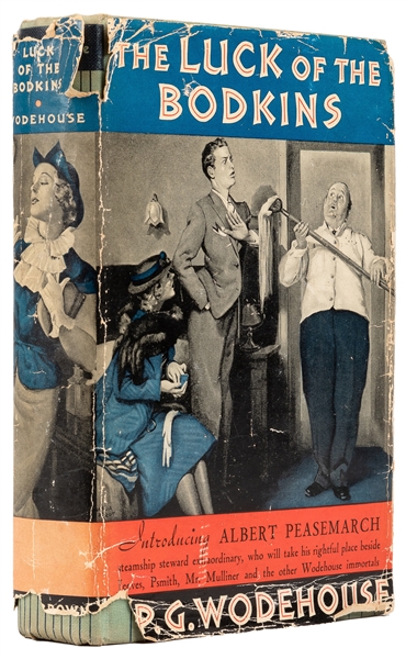  WODEHOUSE, P. G. The Luck of the Bodkins. Boston: Little, B...