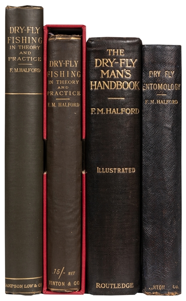  HALFORD, Frederic M. (1844-1914). A group of 4 fly fishing ...