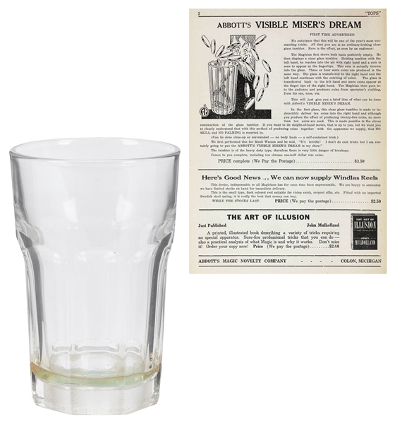  Visible Misers’ Glass. Colon: Abbott’s Magic, 1950s. A clev...