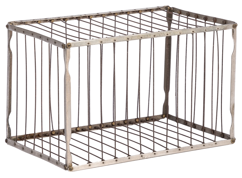  Vanishing Birdcage. German [?], ca. 1920. Nickel-plated cag...