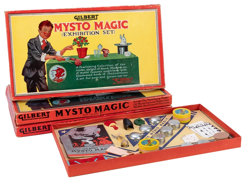  Mysto Magic Set. Group of Three. New Haven: A.C. Gilbert, c...