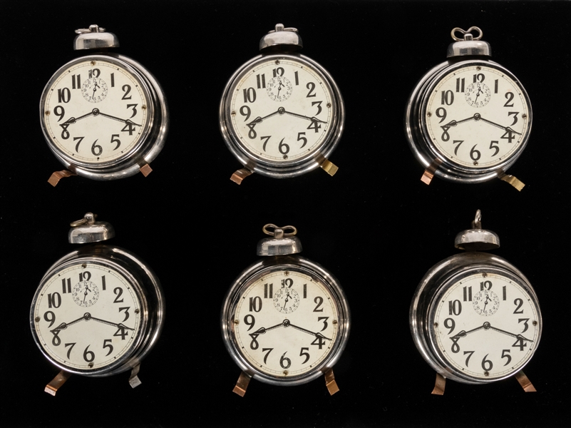  Nest of Alarm Clocks. Kansas City: Donald Holmes, ca. 1920....