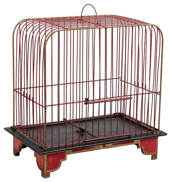  Appearing Canary Cage. German, ca. 1910. Live canary vanish...