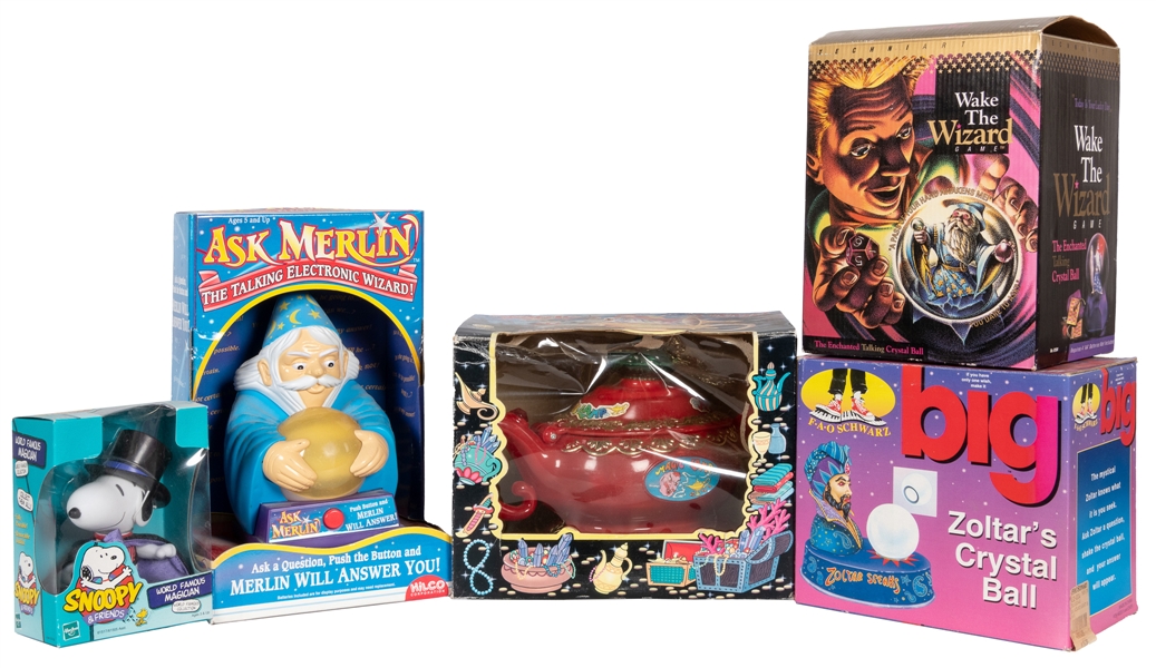  Group of 9 Fortune-Telling and Magic Toys. Circa 1980s-90s....