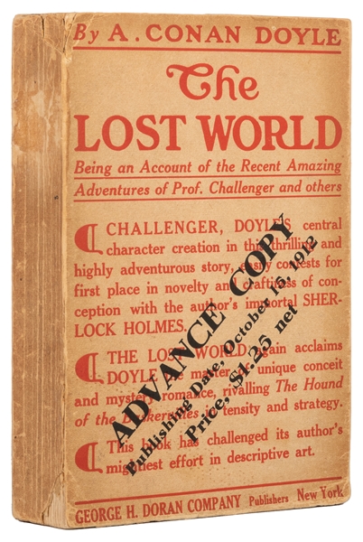  DOYLE, Arthur Conan (1859-1930). The Lost World. New York: ...