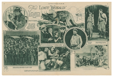  “The Lost World” Double-Page Illustrated Advertisement. In:...
