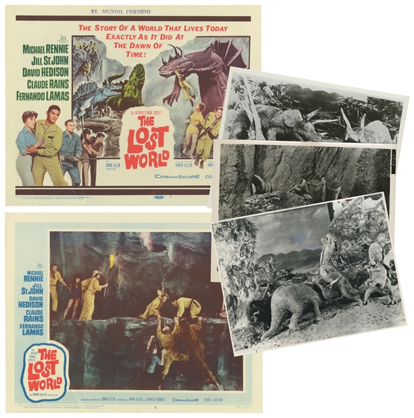  [LOST WORLD]. A group of 8 lobby cards and 12 studio stills...