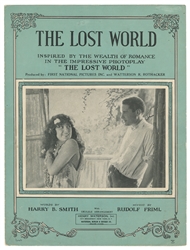  [LOST WORLD]. A pair of original sheet music for the 1925 F...