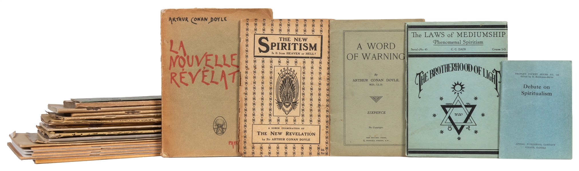  [SPIRITUALISM]. A group of 31 pamphlets and booklets includ...