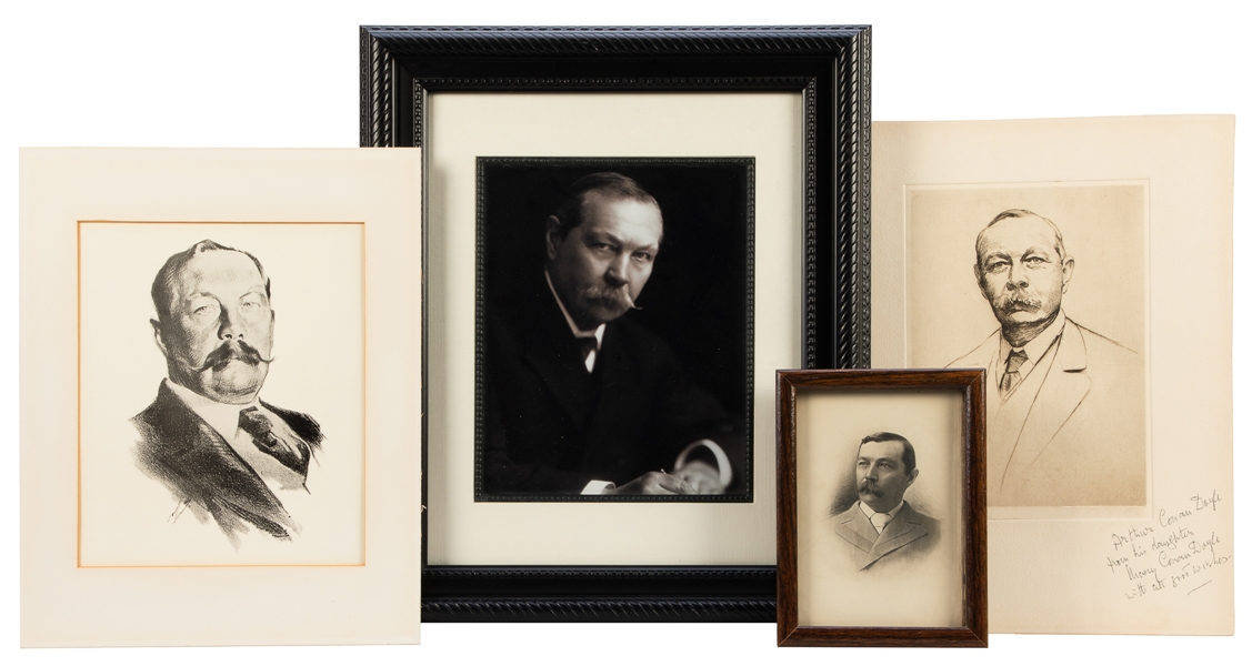  [DOYLE, Arthur Conan (1859-1930)]. A group of 4 portraits. ...