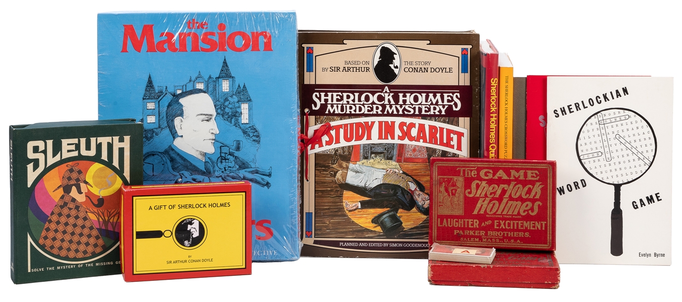  A group of 13 book or card games, including: Sherlock Holme...