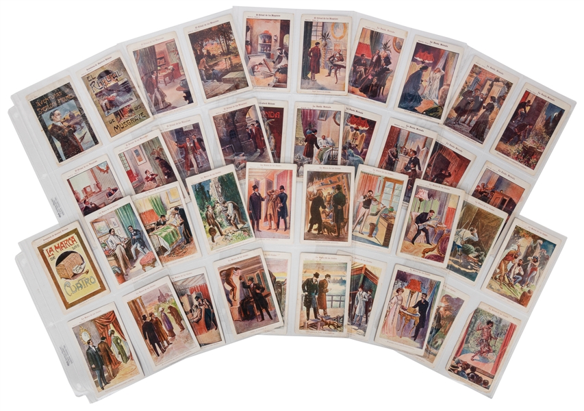  [COLLECTOR’S CARDS]. A complete set of 40 early Spanish cho...