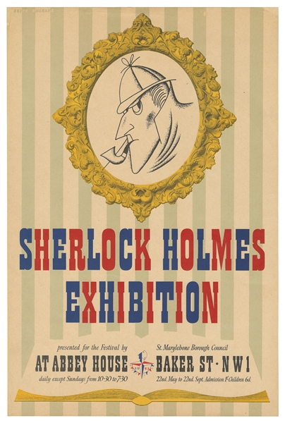  ANGRAVE, Bruce (British, 1912-1983). Sherlock Holmes Exhibi...