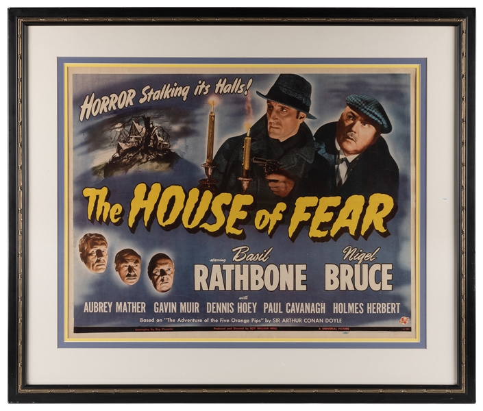  [FILM POSTER]. The House of Fear / Horror Stalking its Hall...