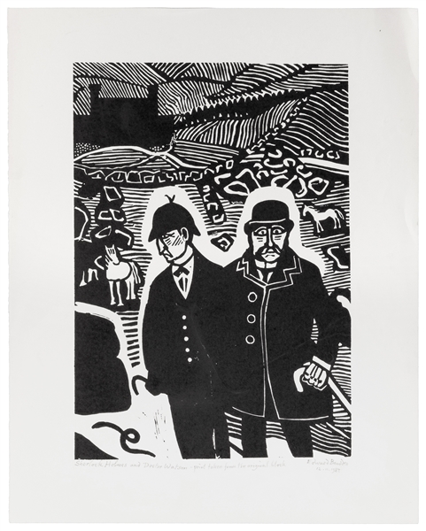  BAWDEN, Edward (British, 1903-1989). “Sherlock Holmes and D...