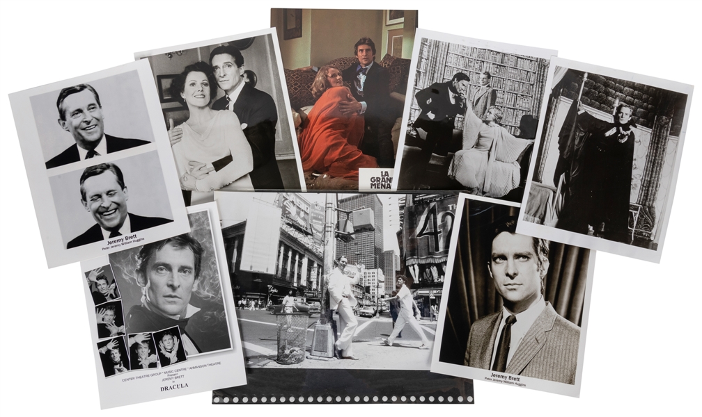  [PHOTOGRAPHY]. A group of photos from Jeremy Brett’s career...