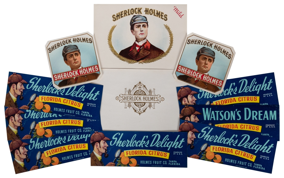  [ADVERTISING]. A group of 11 Sherlock Holmes-themed tobacco...