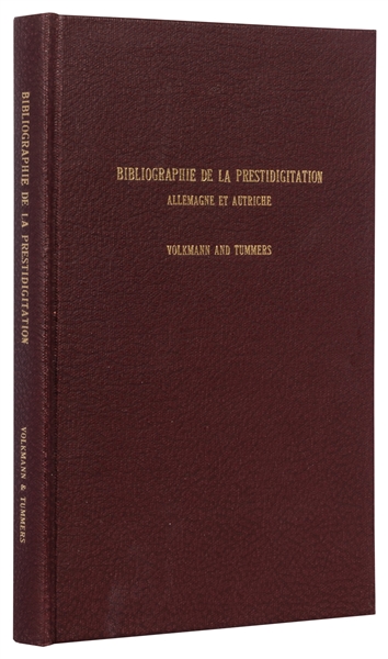  VOLKMANN, Kurt. – TUMMERS, Louis. Bibliographie de la Prest...