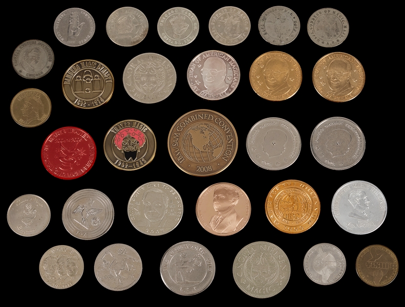  Magic Token Collection. A grouping of 30 tokens or palming ...