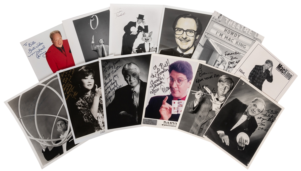  Signed Magicians Photo Collection. Twenty signed photos of ...