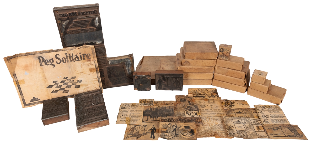  Collection of Sherms Printing Blocks. Bridgeport: Sherms, c...