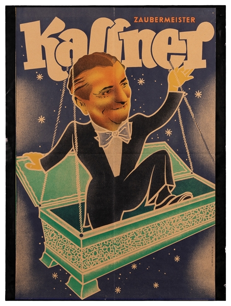  Group of Vintage Magic Posters. Five vintage magic posters ...