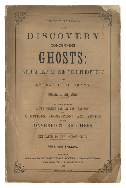  CRUIKSHANK, George (1792-1878). Discovery Concerning Ghosts...